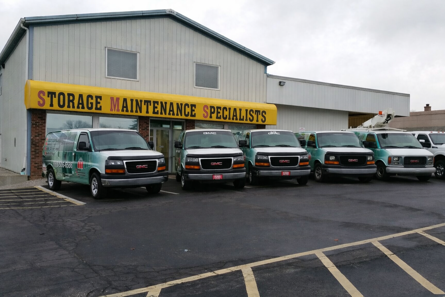Storage Maintenance Specialists trucks