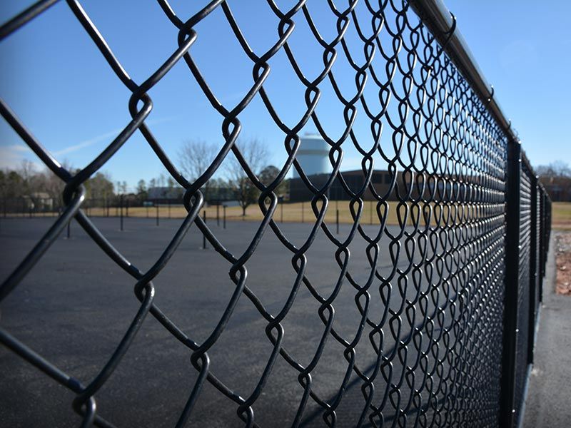 Perimeter chain link fence